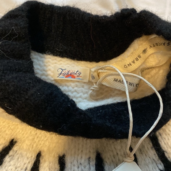 Unused wool women’s Faherty sweater size M - Picture 3 of 4